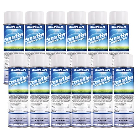 Zenex Zenatize Disinfectant Fresh Scent net 15 oz., 12PK 495545